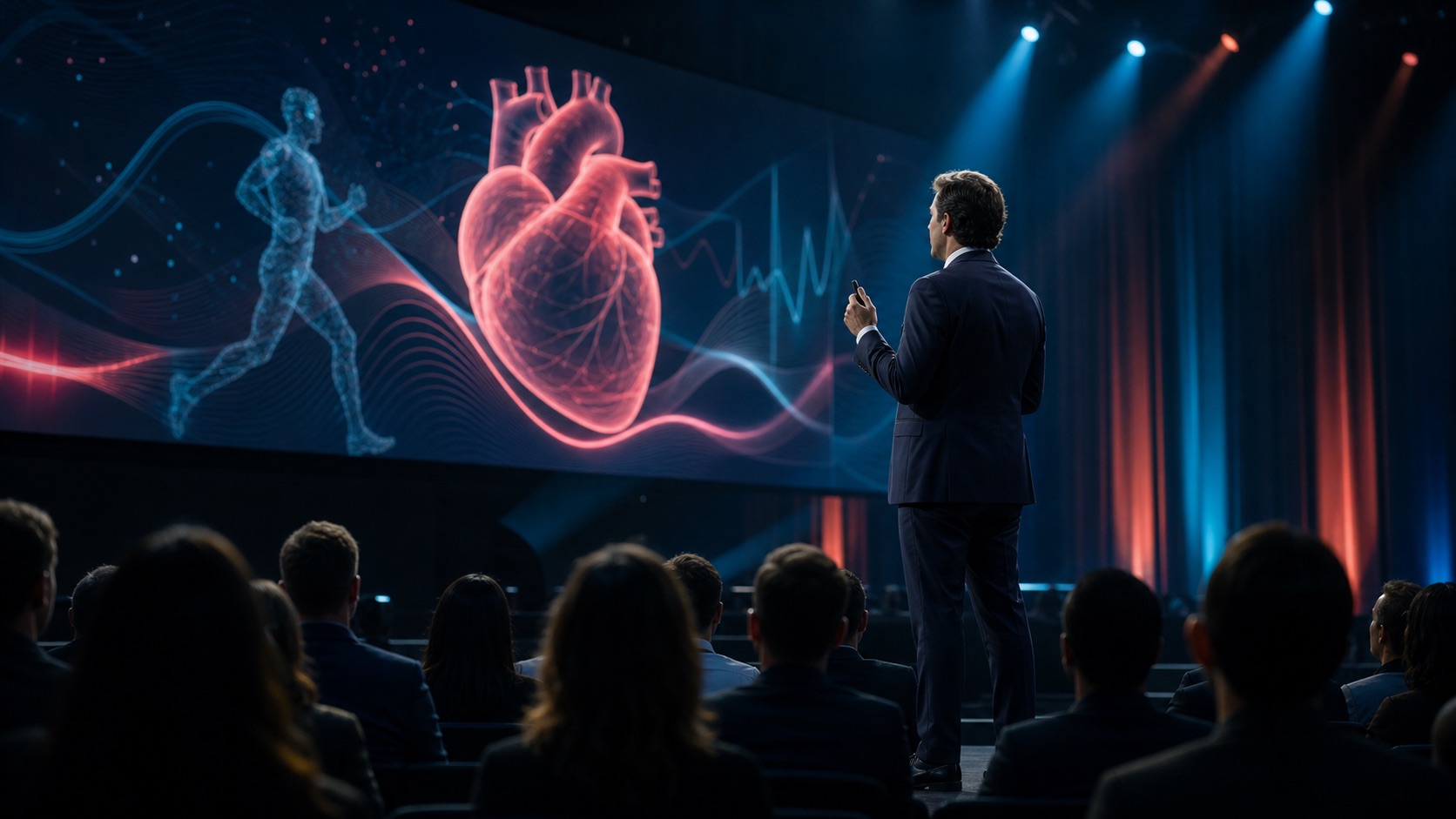 Palestra sobre performance humana em evento médico
